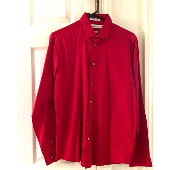 Calvin Klein Button Up Dress Shirt Youth Size 20 or Men's‎ X-Small to Small - Picture 1 of 3
